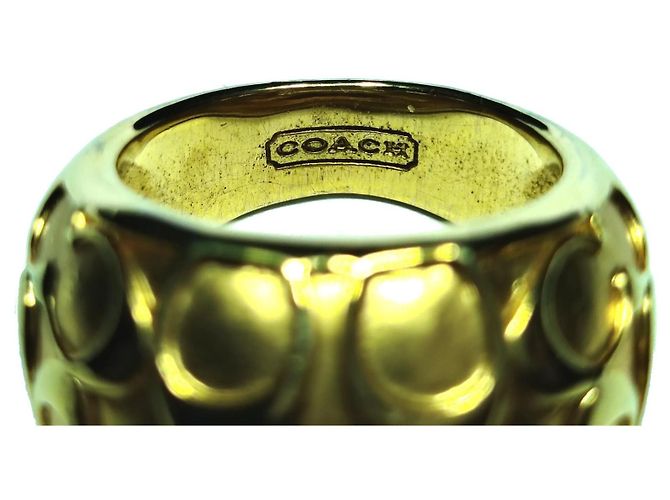 COACH Skulpturaler C-Ring Goldfarben EU 56 Golden - Ansicht 5