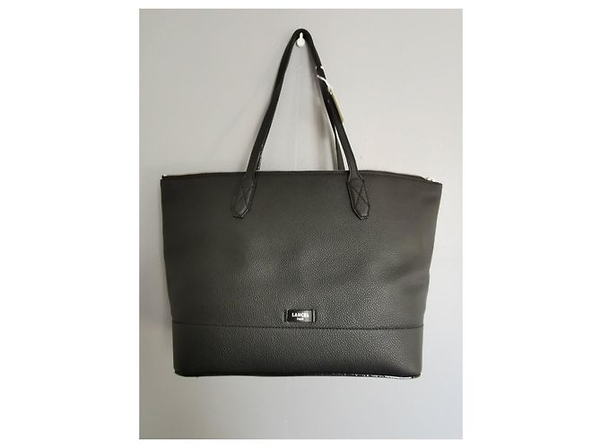 Lancel Borsa Tote Ninon in pelle nera Nero - vista 15