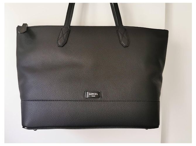 Lancel Borsa Tote Ninon in pelle nera Nero - vista 3
