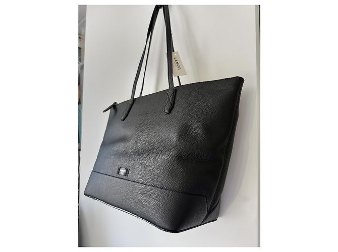 Lancel Borsa Tote Ninon in pelle nera Nero - vista 6