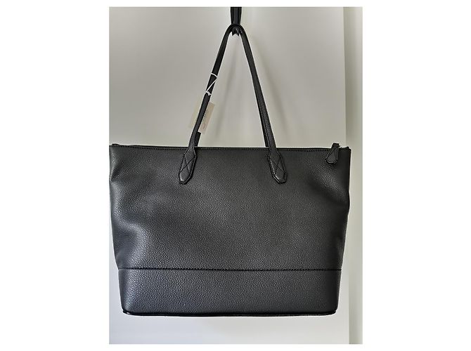 Lancel Borsa Tote Ninon in pelle nera Nero - vista 8