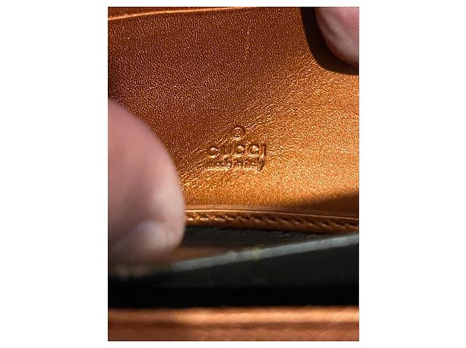 Gucci Monogram Canvas Zip-Around Wallet with Bow - Black - view 10
