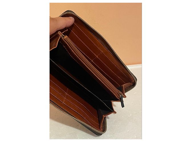 Gucci Monogram Canvas Zip-Around Wallet with Bow - Black - view 14