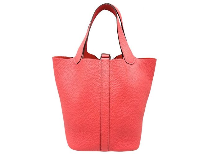 Hermès Bolsa Hermes Picotin Lock PM Vermelho - vista 2