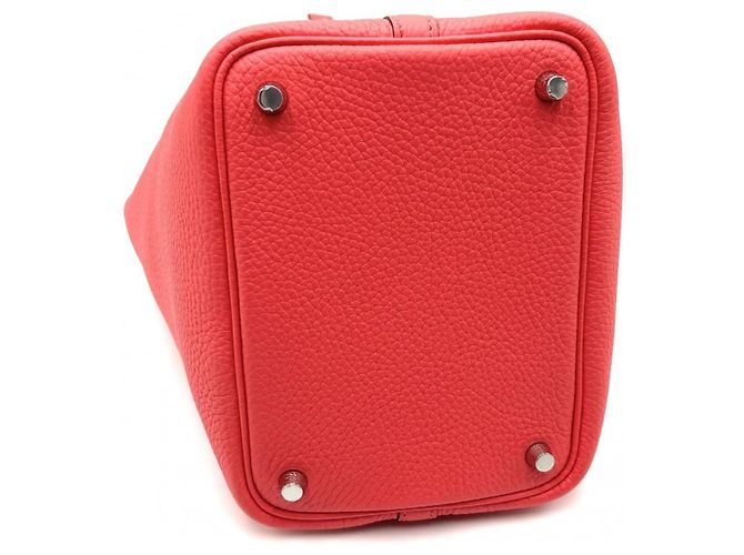 Hermès Bolsa Hermes Picotin Lock PM Vermelho - vista 3