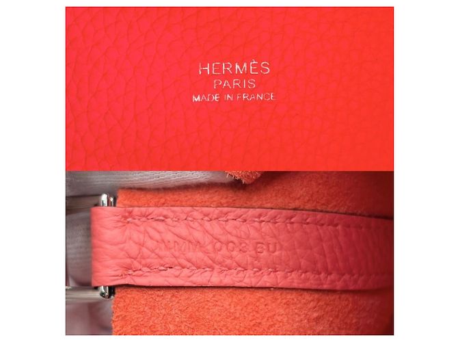 Hermès Bolsa Hermes Picotin Lock PM Vermelho - vista 5
