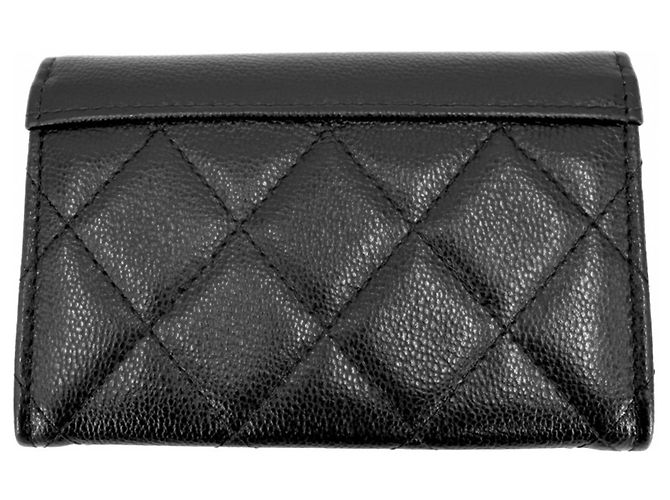 Monedero Chanel Matelassé Negro - vista 2