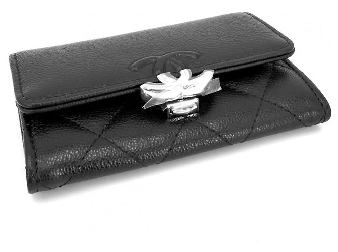Monedero Chanel Matelassé Negro - vista 3