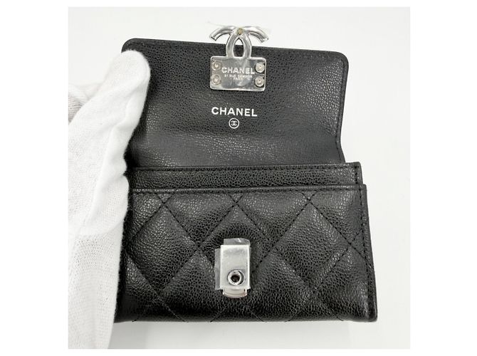 Monedero Chanel Matelassé Negro - vista 4