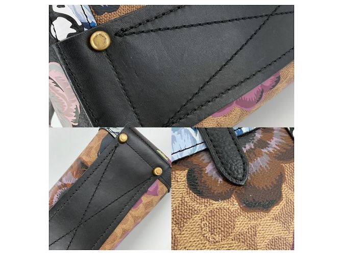 Borsa Troop Carryall da donna Coach Nero Multicolore - vista 7
