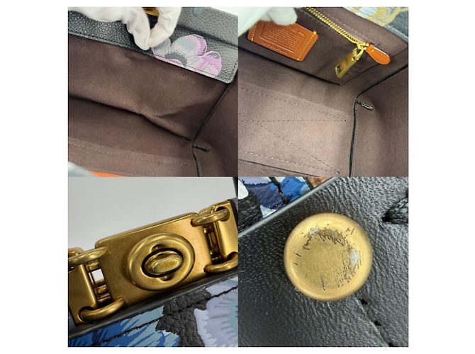 Borsa Troop Carryall da donna Coach Nero Multicolore - vista 8