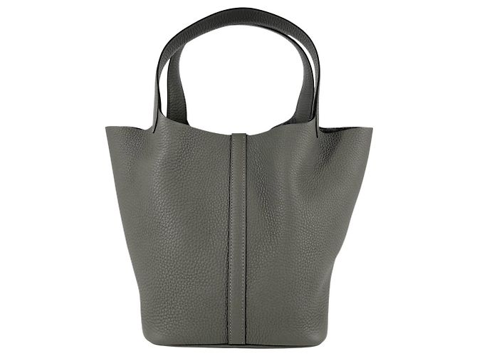 Hermès Hermes Picotin Lock MM Handtasche Grau - Ansicht 2