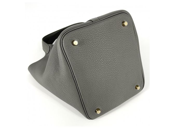 Hermès Hermes Picotin Lock MM Handtasche Grau - Ansicht 3