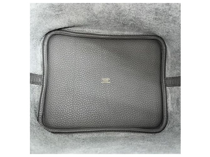 Hermès Hermes Picotin Lock MM Handtasche Grau - Ansicht 4