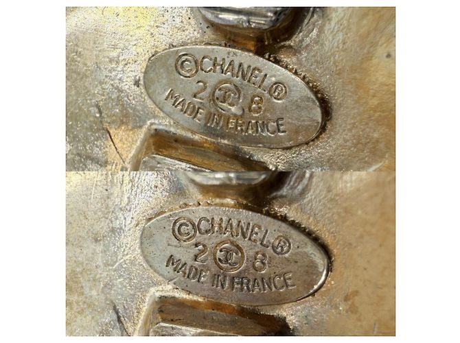 Timeless Orecchini Chanel Matelassé Vintage Gold Clip D'oro - vista 4