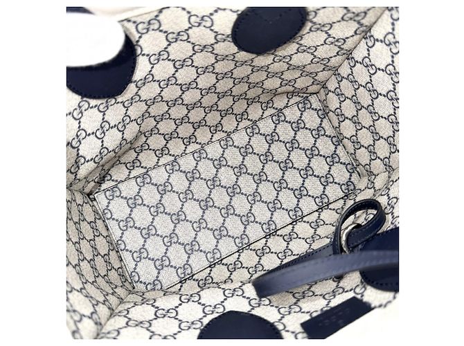 Borsa Tote Media Gucci Edizione Limitata Giappone da Donna Beige Blu navy - vista 4