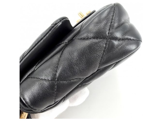 Sac à bandoulière matelassé pour femme Chanel Noir - vue 8