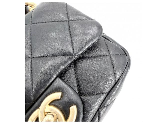 Sac à bandoulière matelassé pour femme Chanel Noir - vue 9