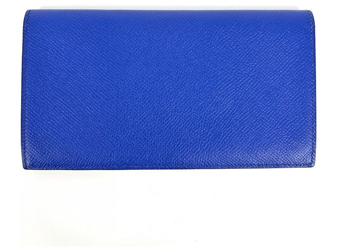 Hermès Portafoglio lungo bi-fold MC2 Fleming da uomo Hermes Marrone Nero Blu - vista 2