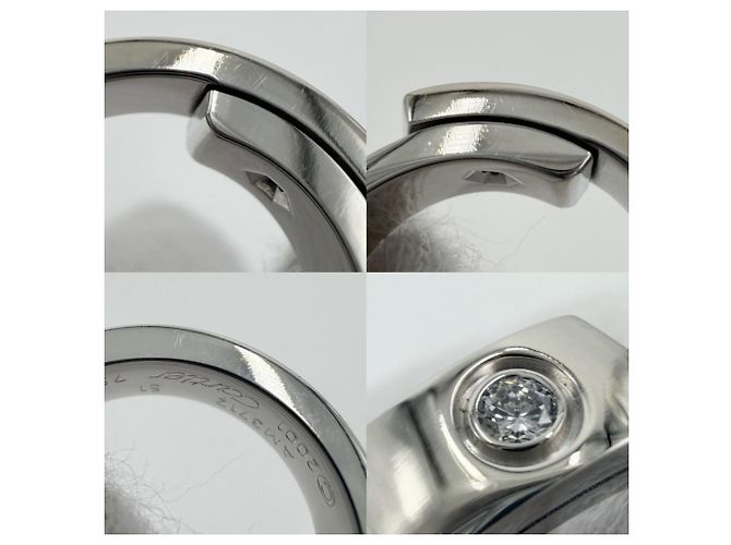 Anello anniversary da donna Cartier in oro bianco 18K con diamante - vista 6