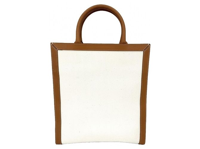 Céline Bolso cabas vertical Small para mujer Celine Castaño Crudo - vista 2