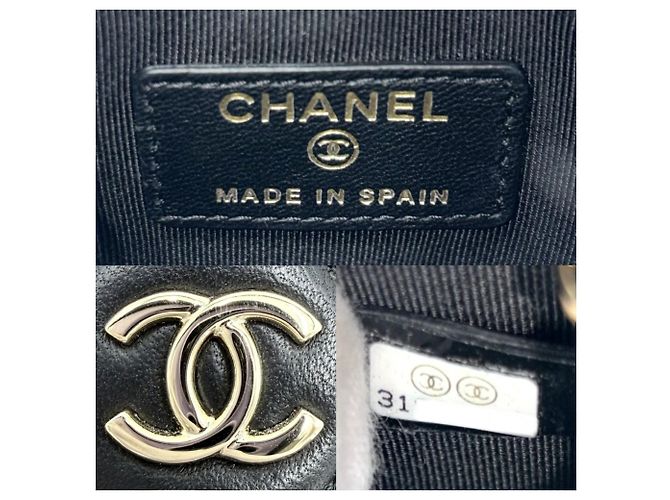 Timeless Borsa a tracolla Chanel in pelle nera trapuntata Nero - vista 5