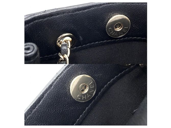 Timeless Borsa a tracolla Chanel in pelle nera trapuntata Nero - vista 8