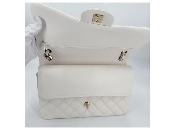 Borsa a Spalla Chanel Matelassé 30 Bianco - vista 4