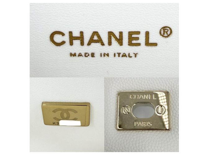 Borsa a Spalla Chanel Matelassé 30 Bianco - vista 6
