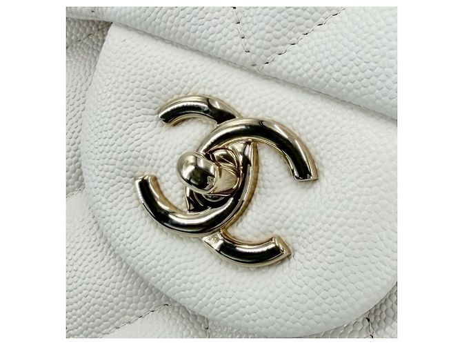 Borsa a Spalla Chanel Matelassé 30 Bianco - vista 7