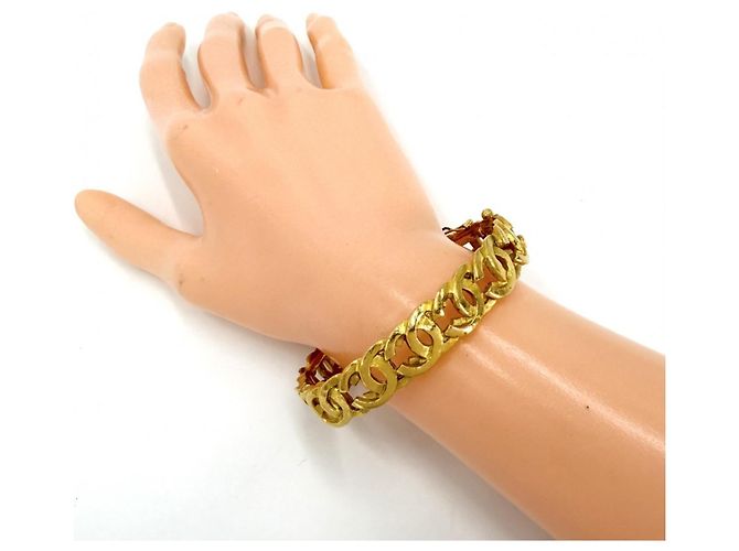 Bracciale Rigido Chanel Vintage Gold D'oro - vista 2