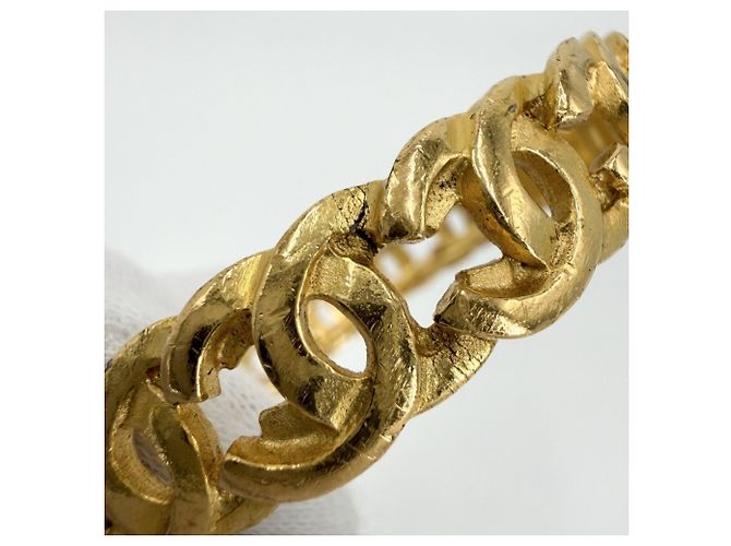 Bracciale Rigido Chanel Vintage Gold D'oro - vista 5
