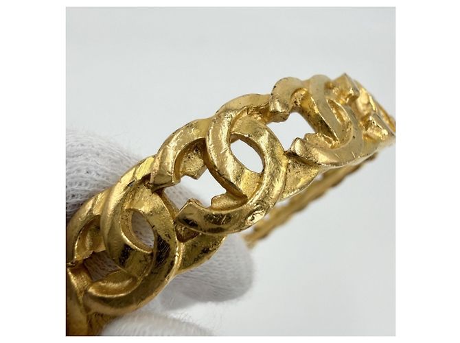 Bracciale Rigido Chanel Vintage Gold D'oro - vista 6