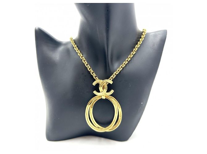 Collana Chanel Vintage Gold D'oro - vista 3