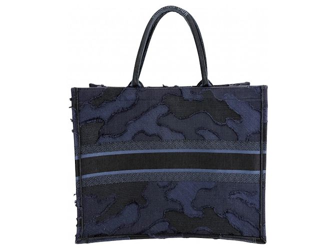 Christian Dior Canvas Tote Bag in Navy Marineblau - Ansicht 2