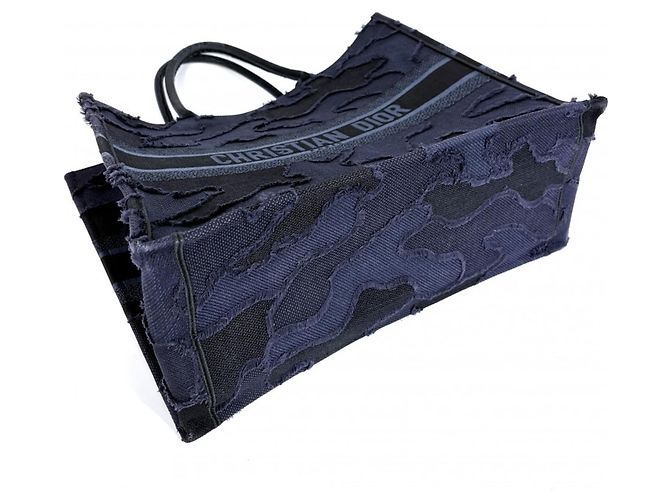 Christian Dior Canvas Tote Bag in Navy Marineblau - Ansicht 3