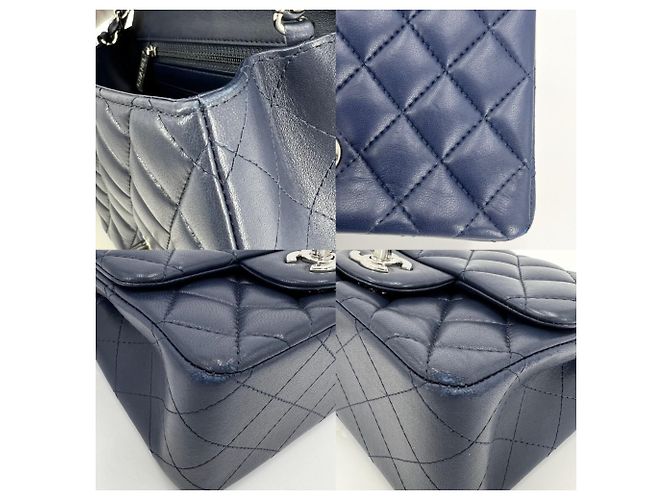 Borsa a tracolla mini matelassé da donna Chanel Blu - vista 8