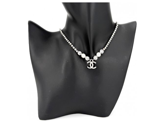 Collar Chanel con strass - vista 3