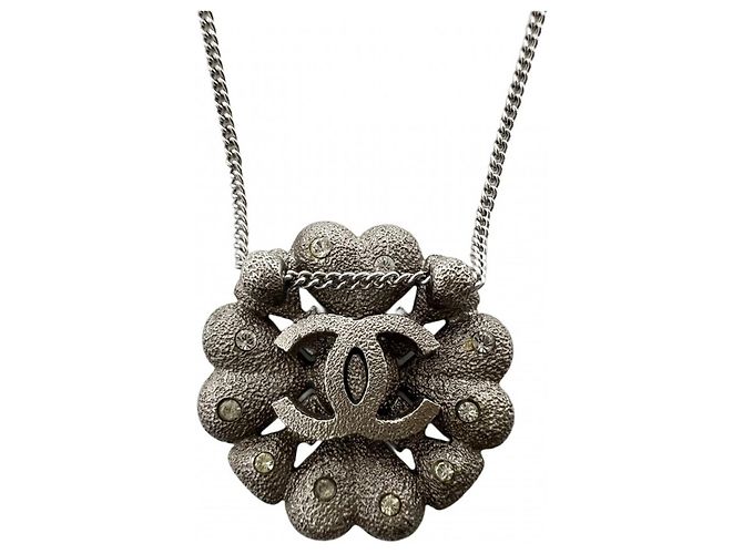 Timeless Collana Chanel in strass argento - vista 2