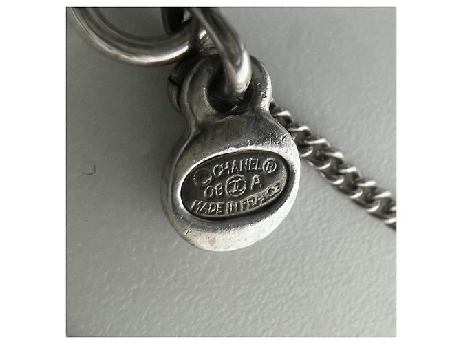 Timeless Collana Chanel in strass argento - vista 4