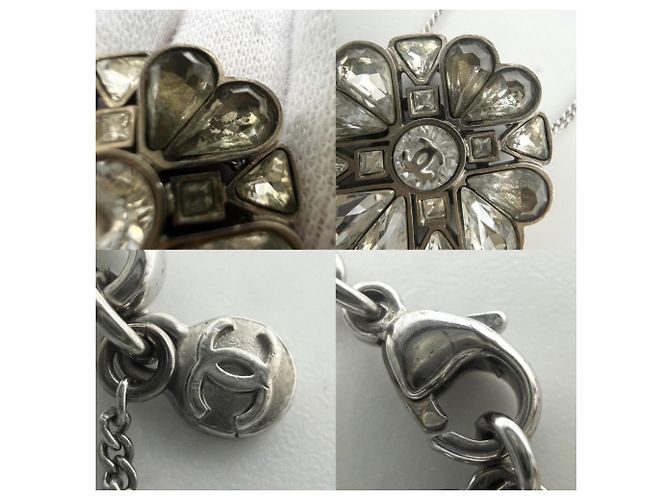 Timeless Collana Chanel in strass argento - vista 6