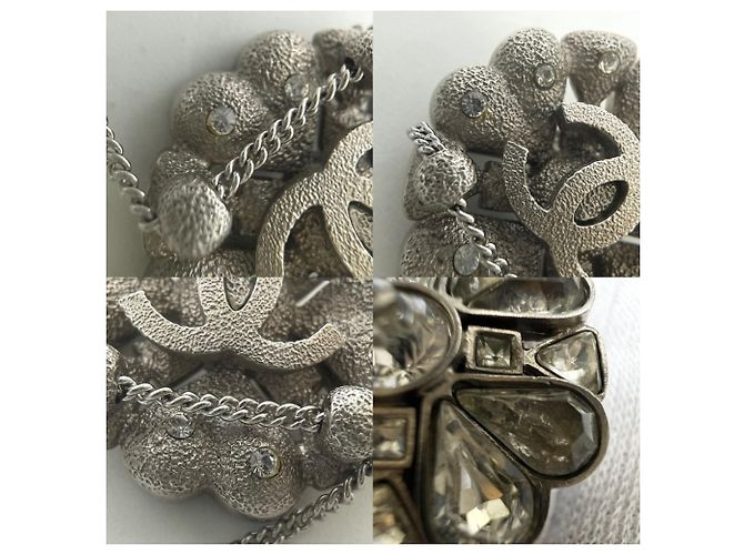 Timeless Collana Chanel in strass argento - vista 7