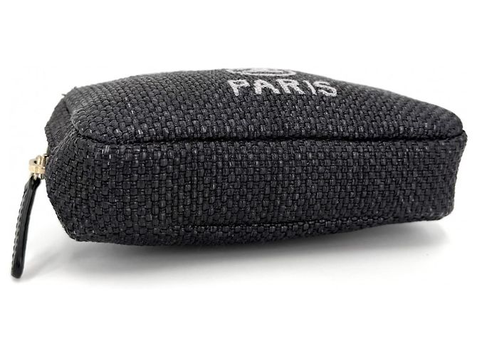 Pochette Chanel Deauville Coco Mark Nero - vista 3