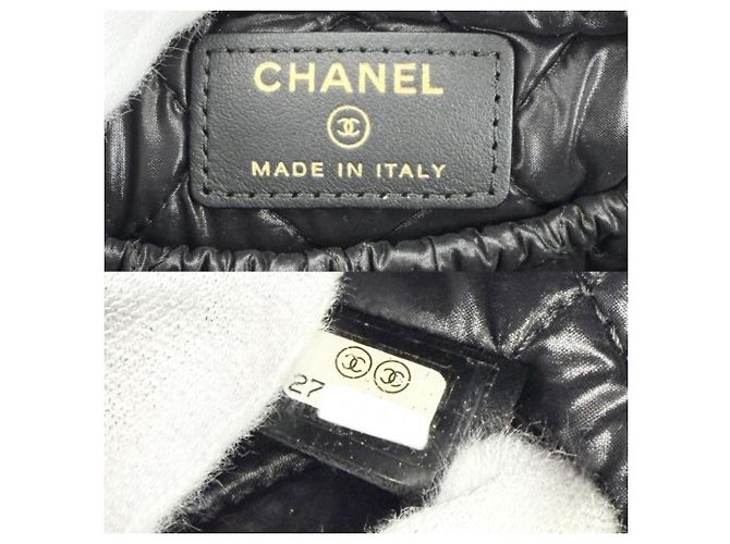 Pochette Chanel Deauville Coco Mark Nero - vista 5