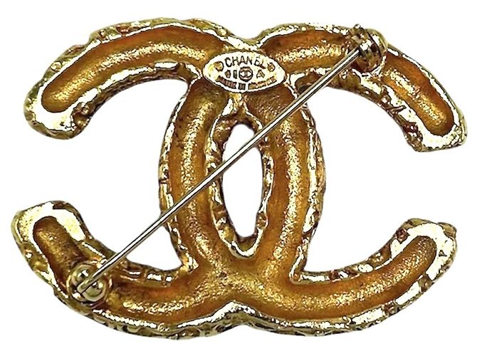 Spilla Chanel placcata oro D'oro - vista 2