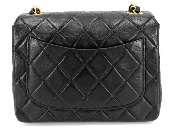 Borsa a Spalla Chanel Mini Matelasse Nero - vista 2
