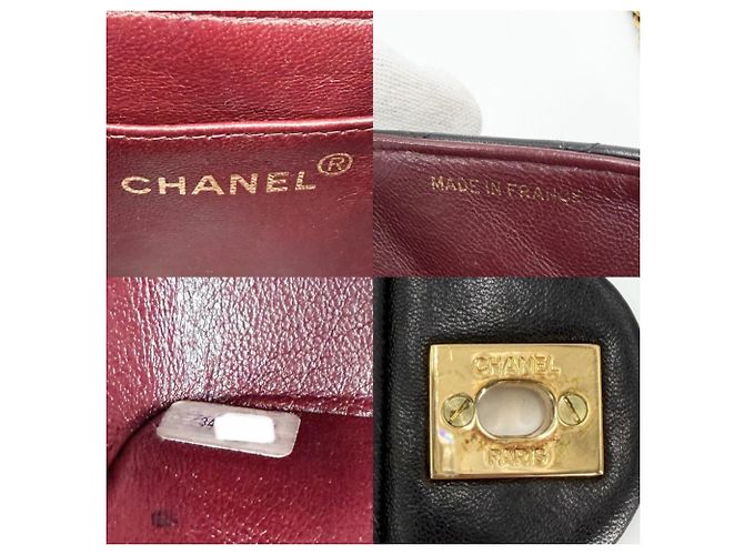 Borsa a Spalla Chanel Mini Matelasse Nero - vista 5