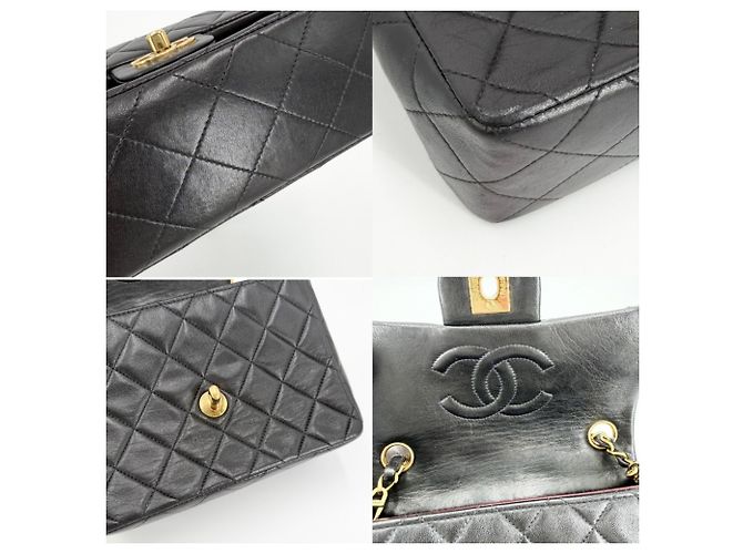 Borsa a Spalla Chanel Mini Matelasse Nero - vista 6