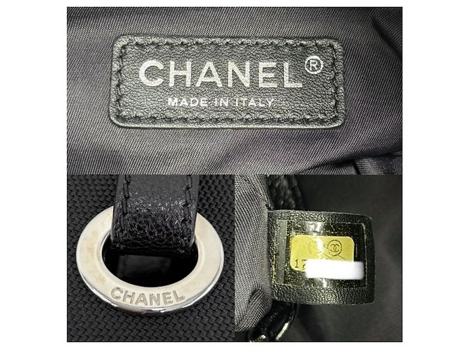 Borsa Chanel Paris Biarritz Tote PM Nero - vista 5