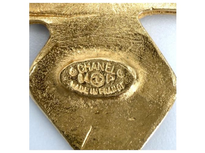 Spilla Chanel Vintage placcata oro D'oro - vista 4